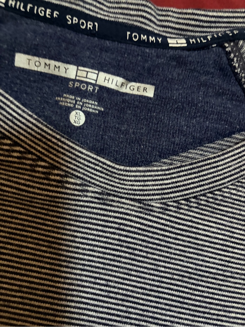 Tommy Hilfiger Women’s Navy & White Stripe Long Sleeve Tee